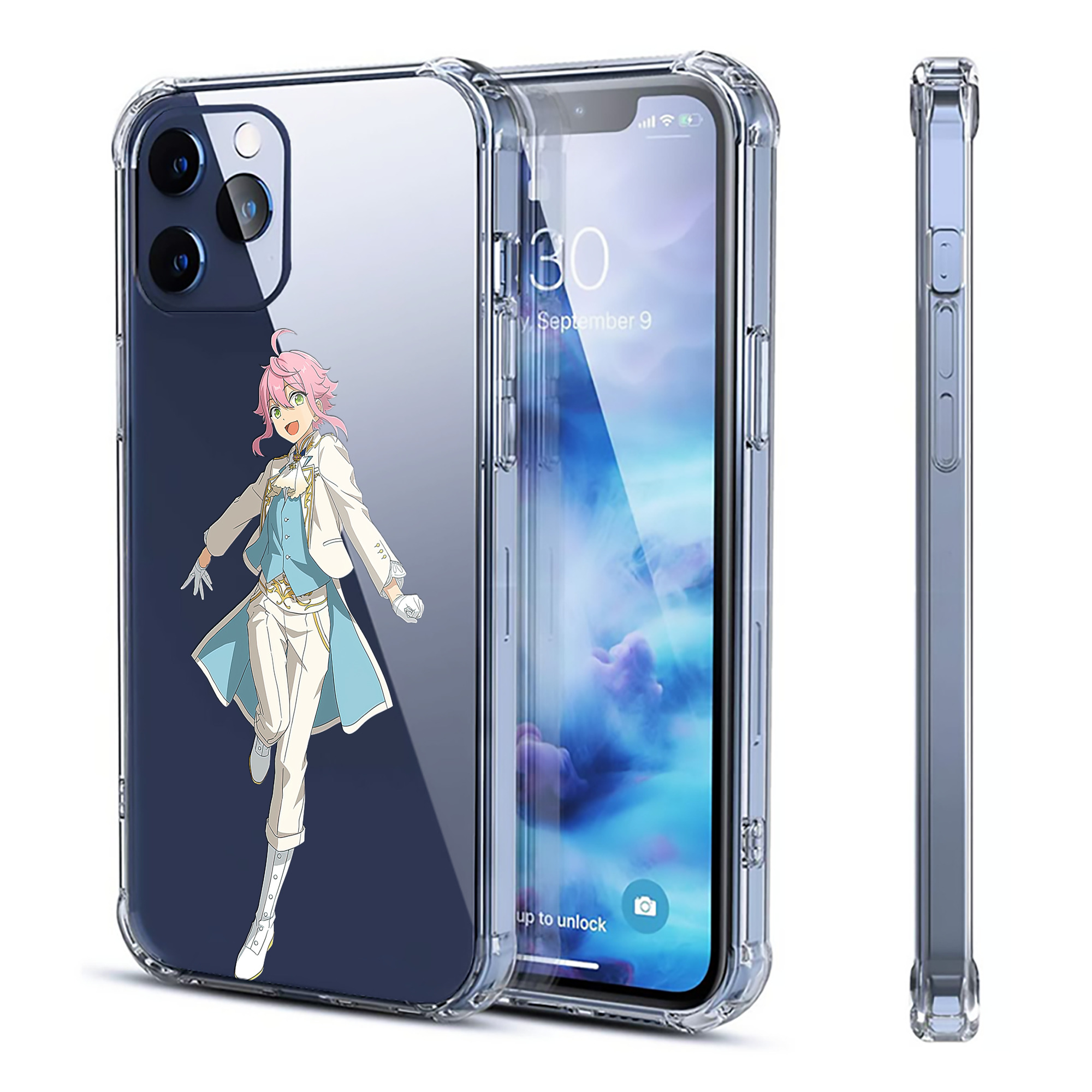 （画像用） あんさんぶるスターズ! Ensemble Stars 【iPhone 12シリーズ対応】透明スマホケース（クリアソフトケース）